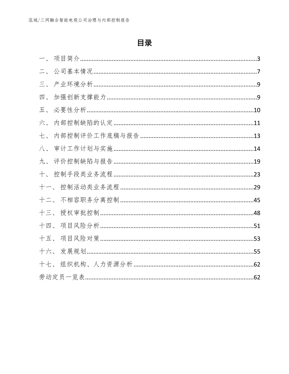 三网融合智能电视公司治理与内部控制报告（范文）_第2页