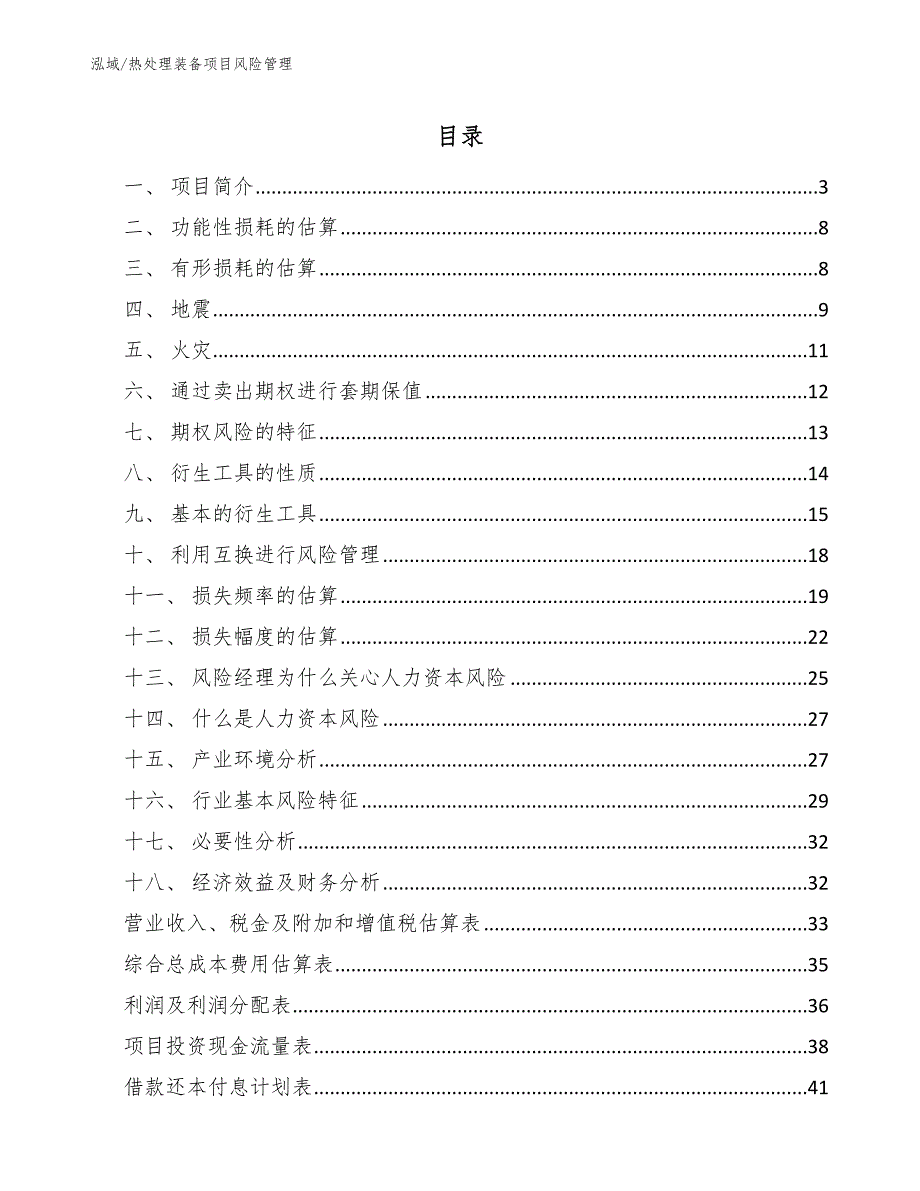 热处理装备项目风险管理_第2页