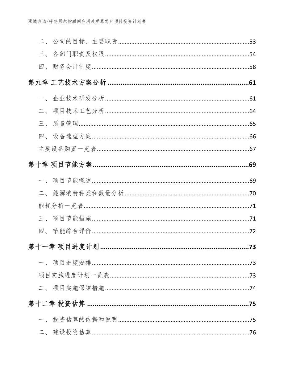 呼伦贝尔物联网应用处理器芯片项目投资计划书（范文模板）_第3页