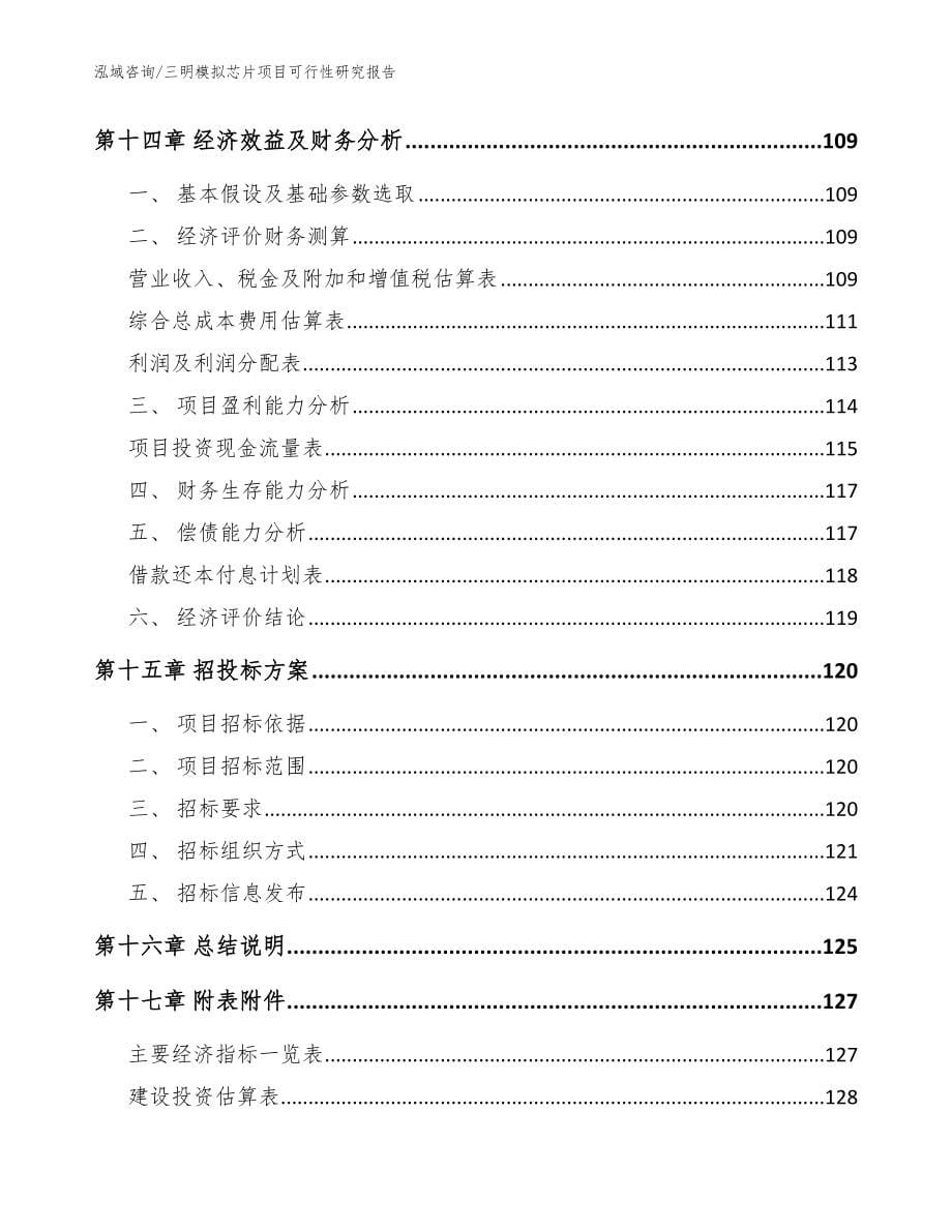 三明模拟芯片项目可行性研究报告_第5页