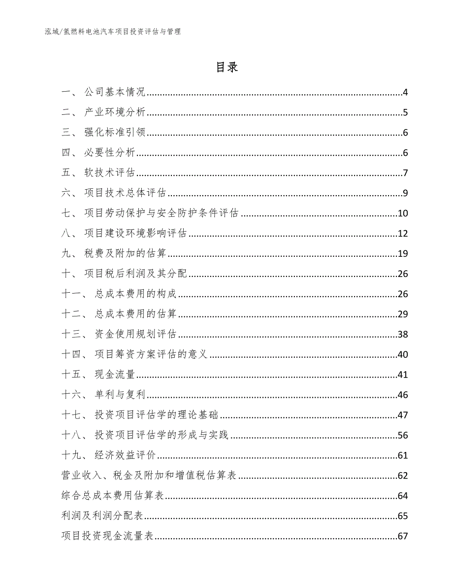 氢燃料电池汽车项目投资评估与管理（参考）_第2页