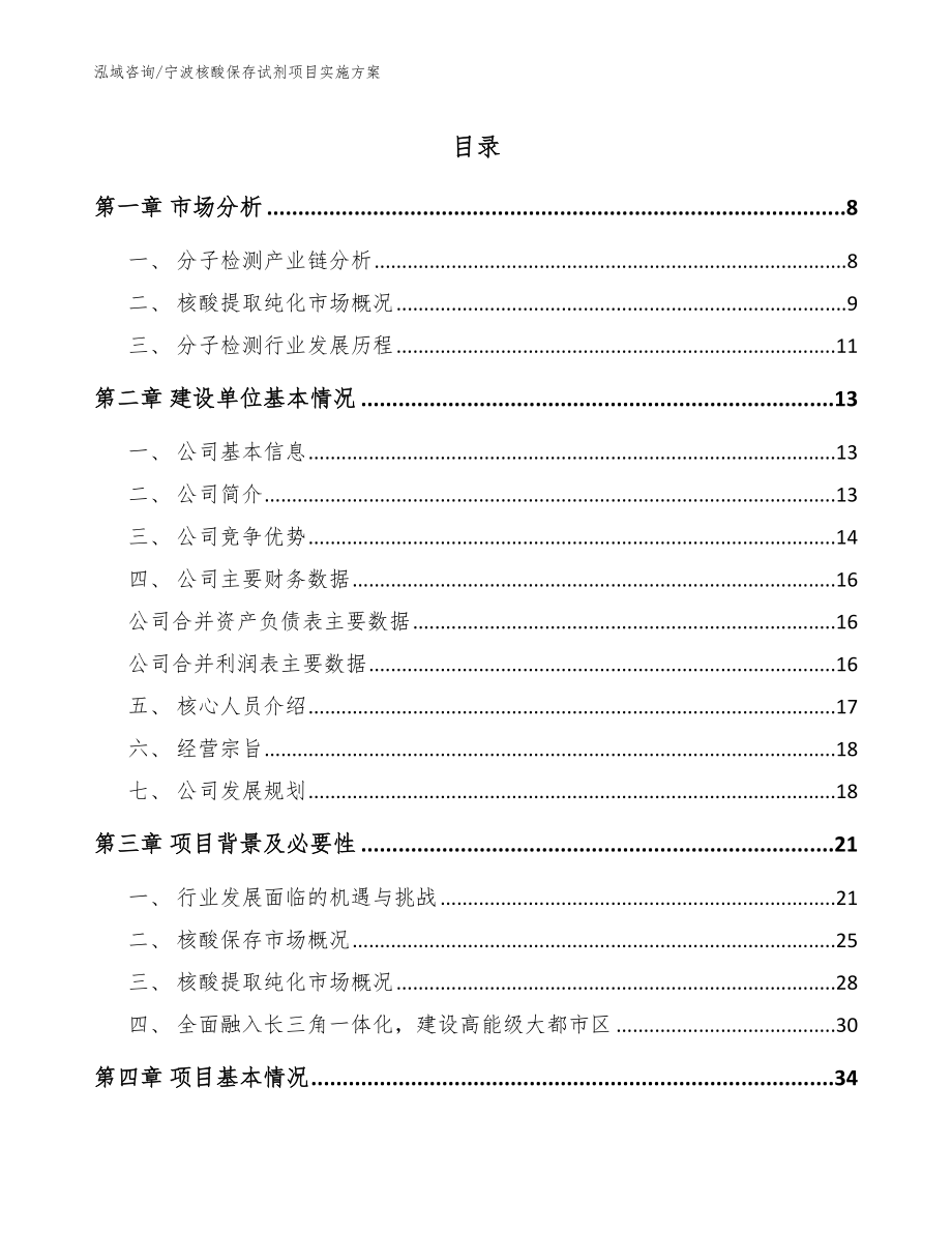 宁波核酸保存试剂项目实施方案_第1页