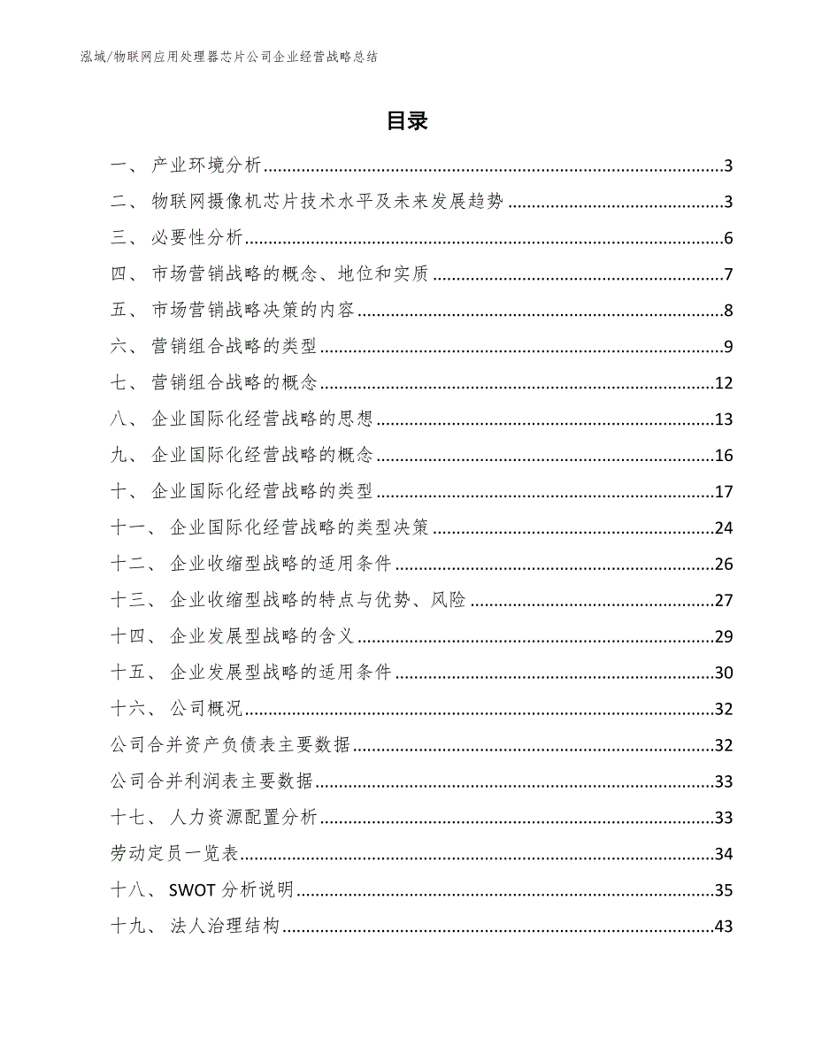 物联网应用处理器芯片公司企业经营战略总结_第2页