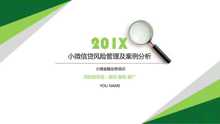 贷款风险管理及案例分析PPT模板_第1页