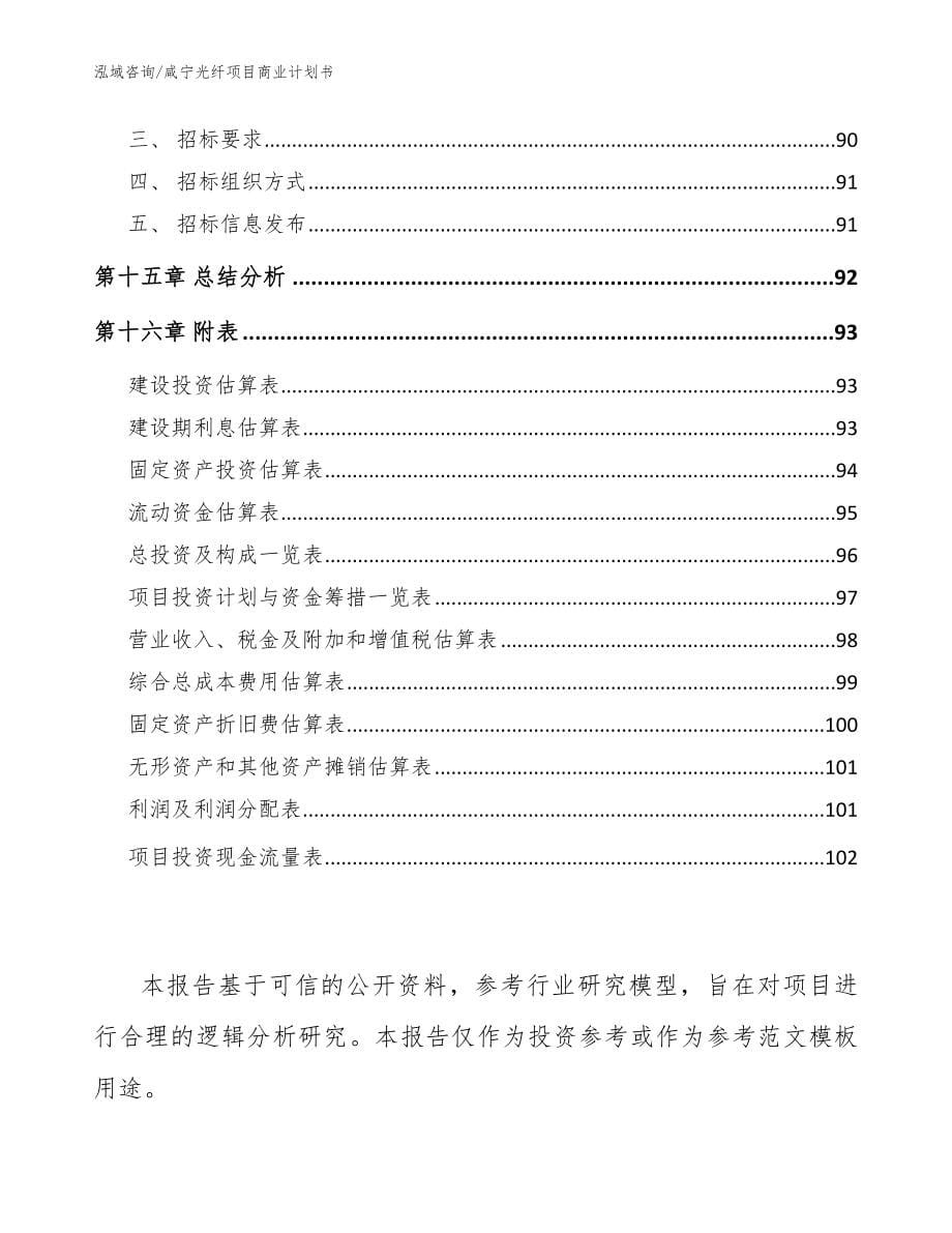 咸宁光纤项目商业计划书_第5页