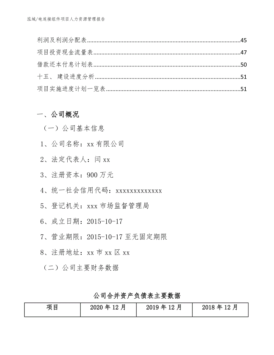 电连接组件项目人力资源管理报告【参考】_第3页