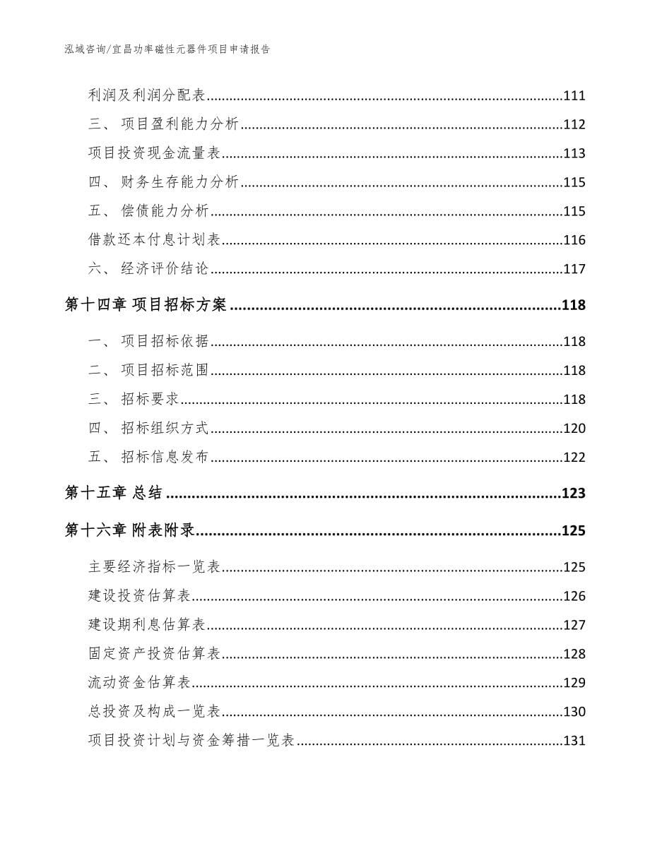 宜昌功率磁性元器件项目申请报告_模板范文_第5页