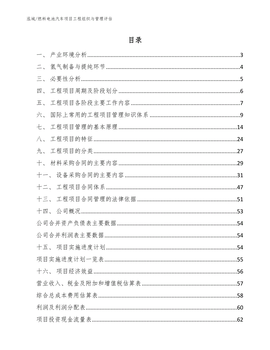 燃料电池汽车项目工程组织与管理评估_范文_第2页