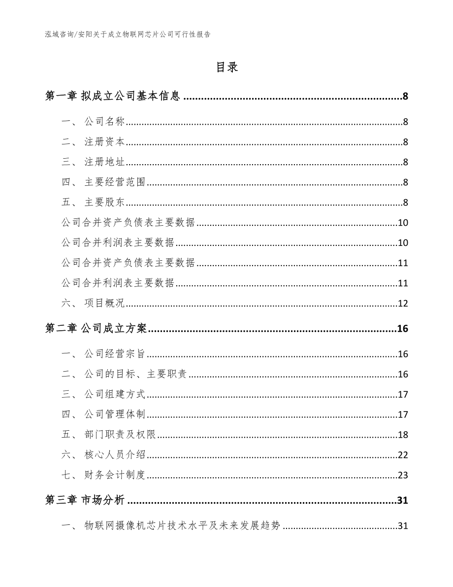 安阳关于成立物联网芯片公司可行性报告_第2页