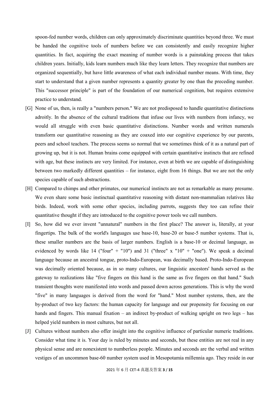 2021年6月大学英语四级真题及答案范文(第一套)_第3页
