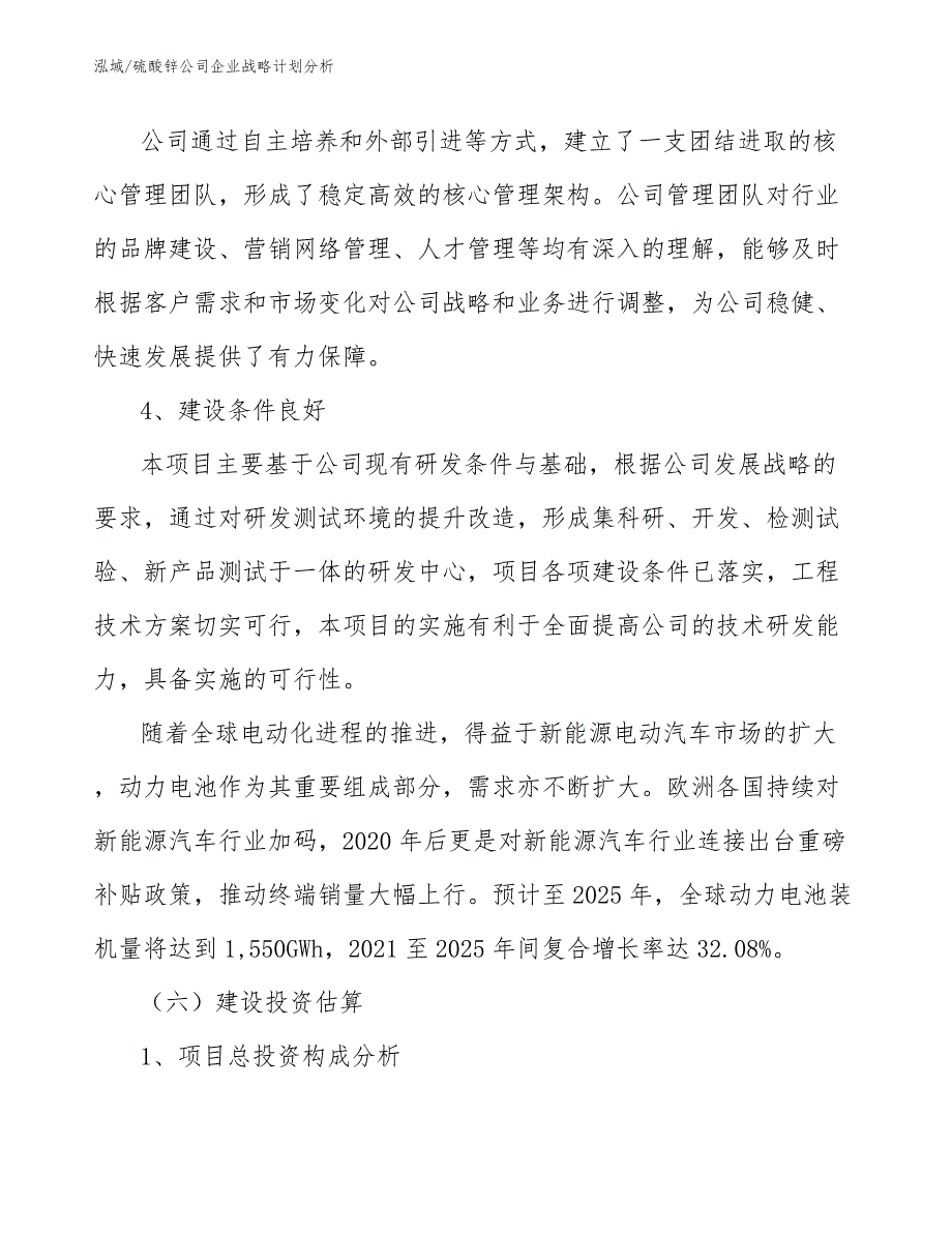 硫酸锌公司企业战略计划分析_第4页