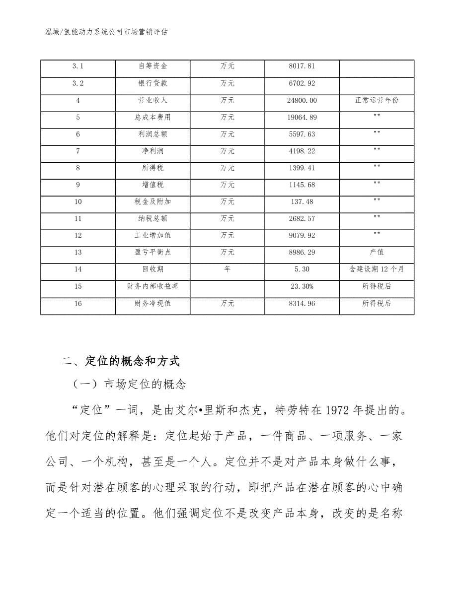 氢能动力系统公司市场营销评估【参考】_第5页