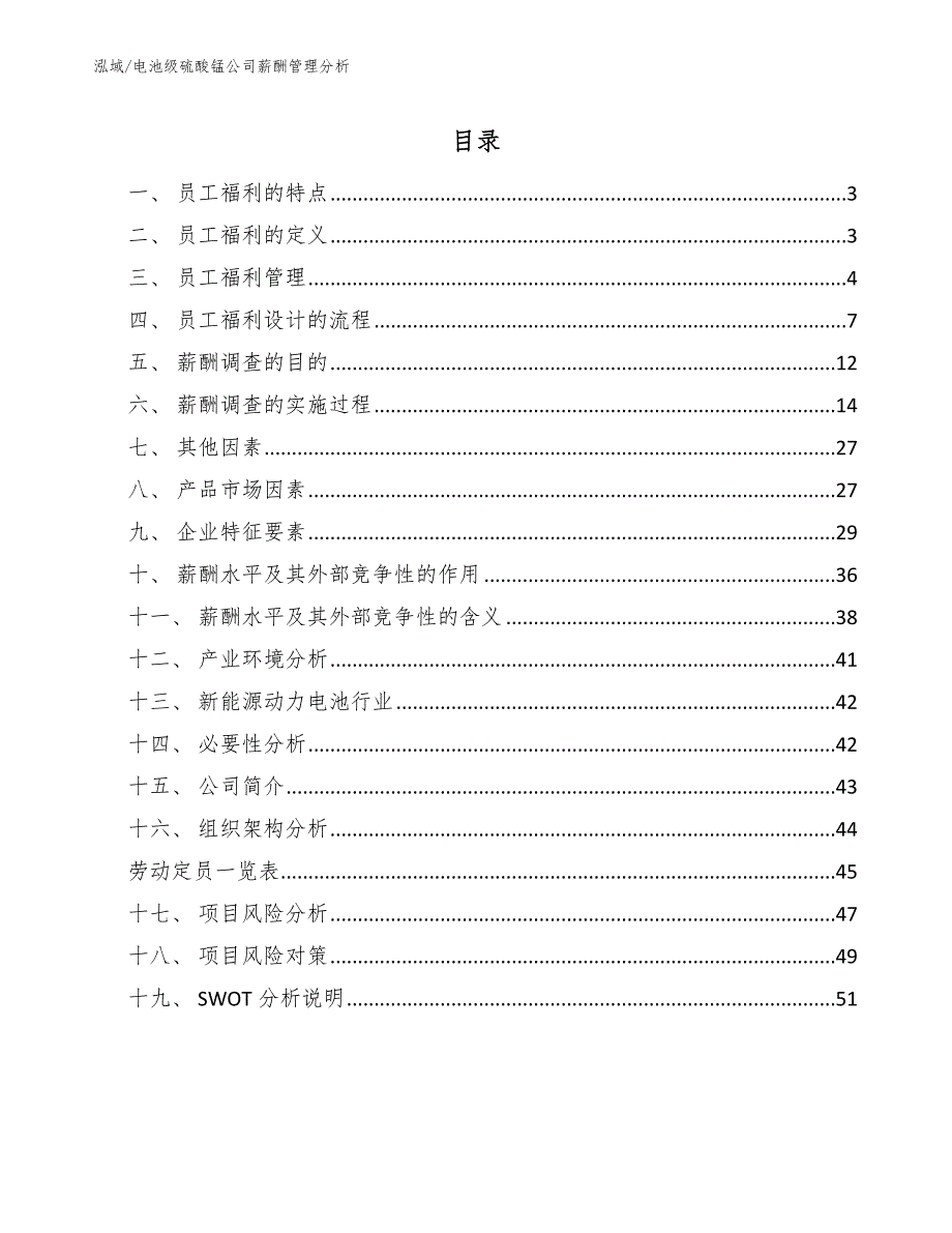 电池级硫酸锰公司薪酬管理分析_参考_第2页