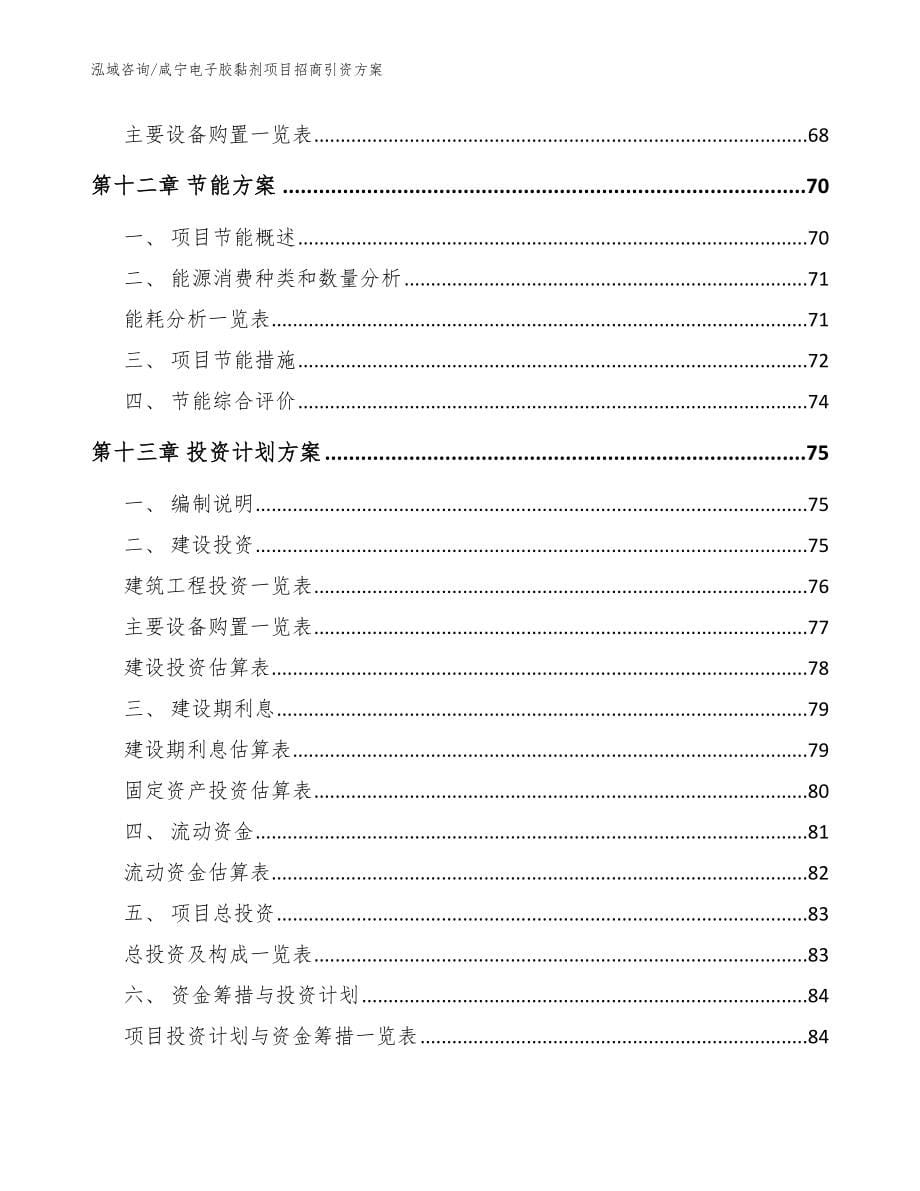 咸宁电子胶黏剂项目招商引资方案【参考模板】_第5页