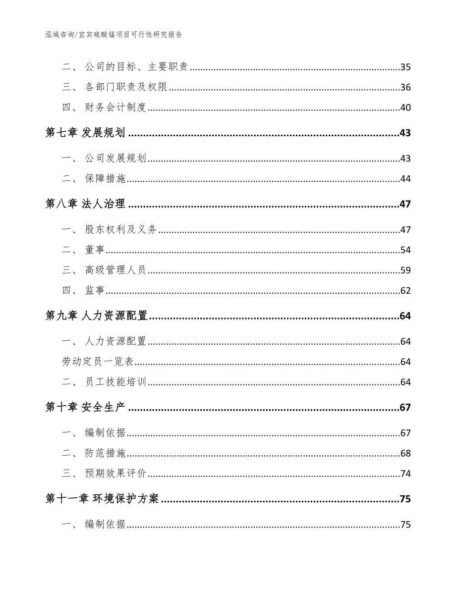 宜宾硫酸锰项目可行性研究报告_第4页