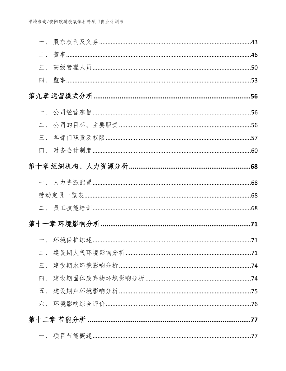 安阳软磁铁氧体材料项目商业计划书_模板参考_第4页