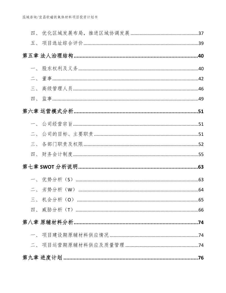 宜昌软磁铁氧体材料项目投资计划书【范文模板】_第2页