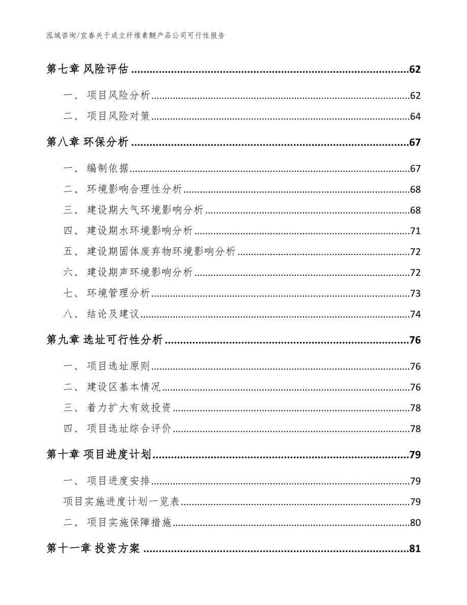 宜春关于成立纤维素醚产品公司可行性报告模板参考_第5页