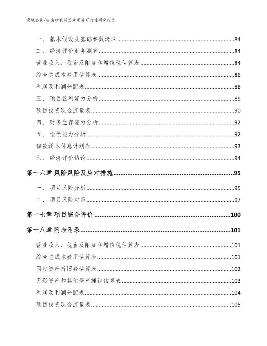 安康物联网芯片项目可行性研究报告模板范文_第5页