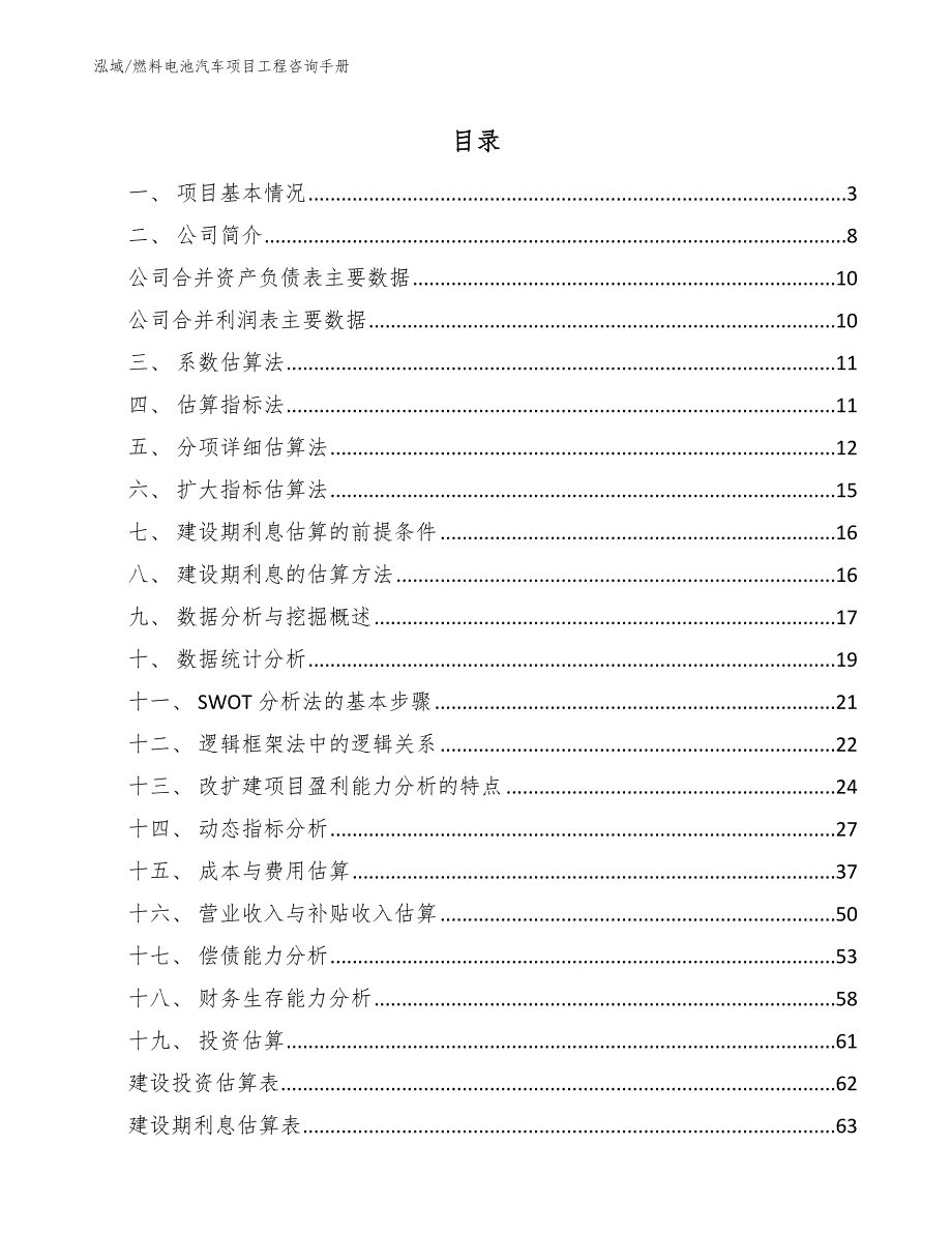 燃料电池汽车项目工程咨询手册_第2页