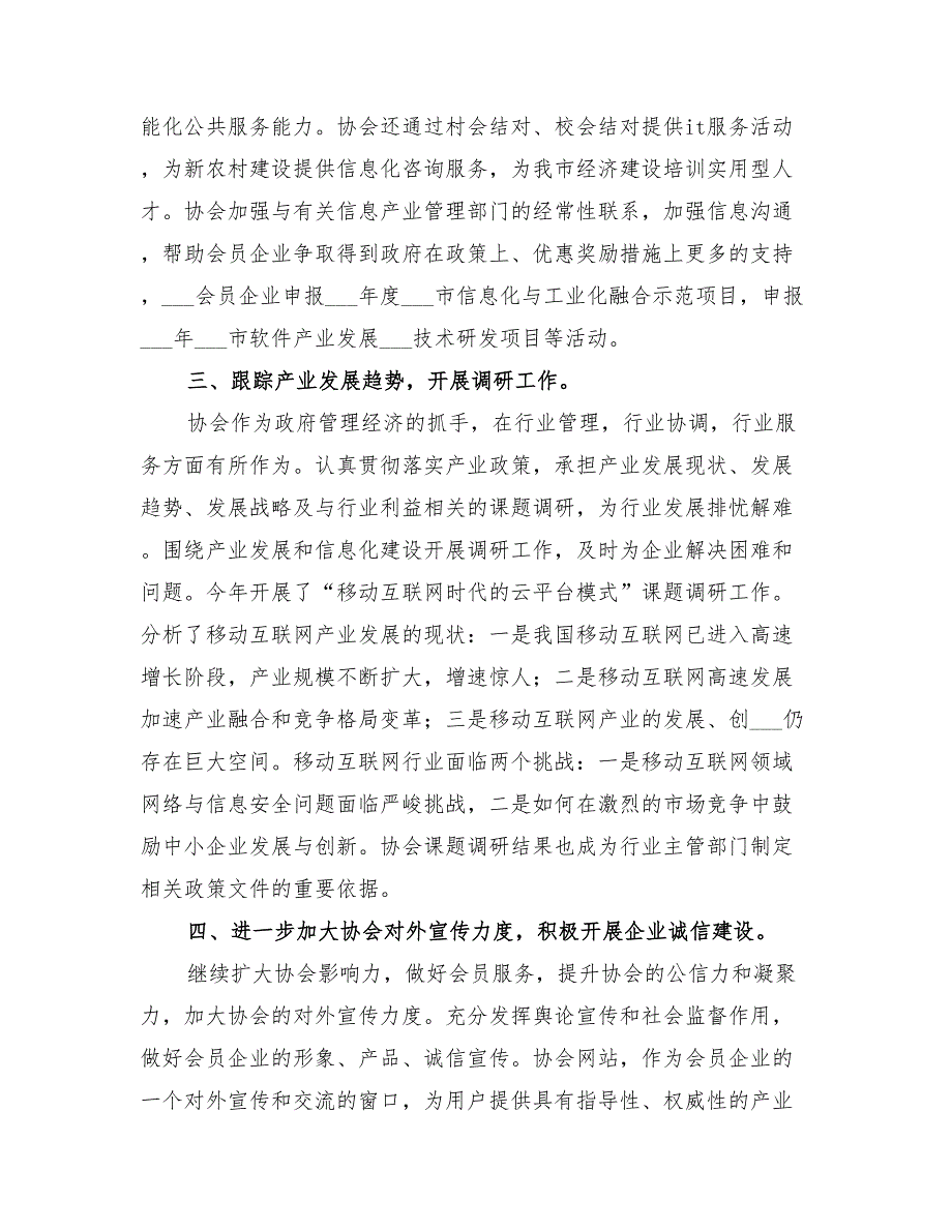 年市信息产业协会年度工作总结_第3页