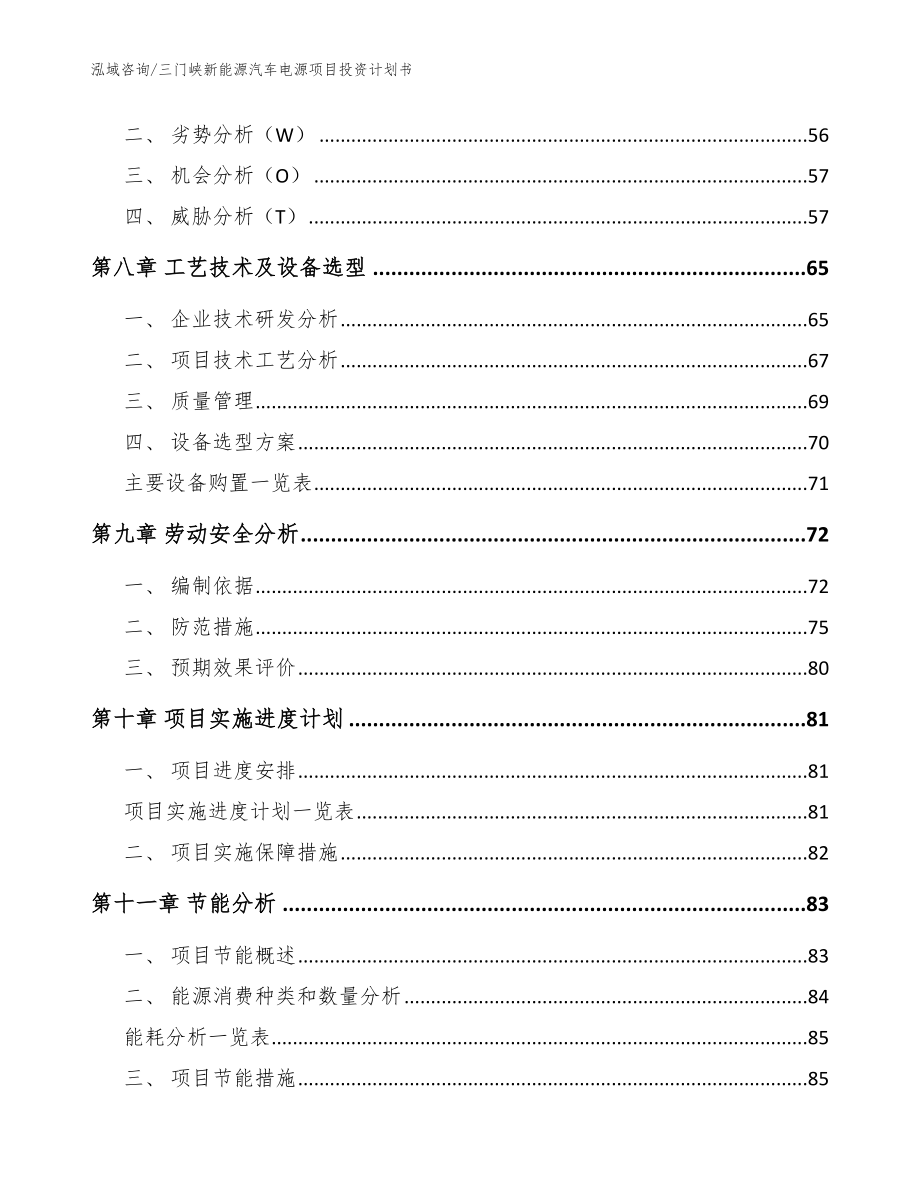 三门峡新能源汽车电源项目投资计划书模板_第3页