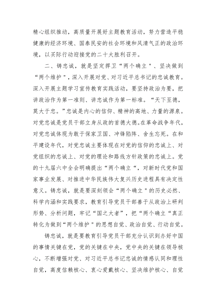 2022年学习迎盛会,铸忠诚,强担当,创业绩主题实践活动精神心得体会资料合集_第3页