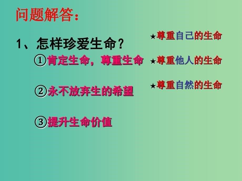 七年级政治上册 第三课 第3框 让生命之花绽放课件 新人教版.ppt_第5页