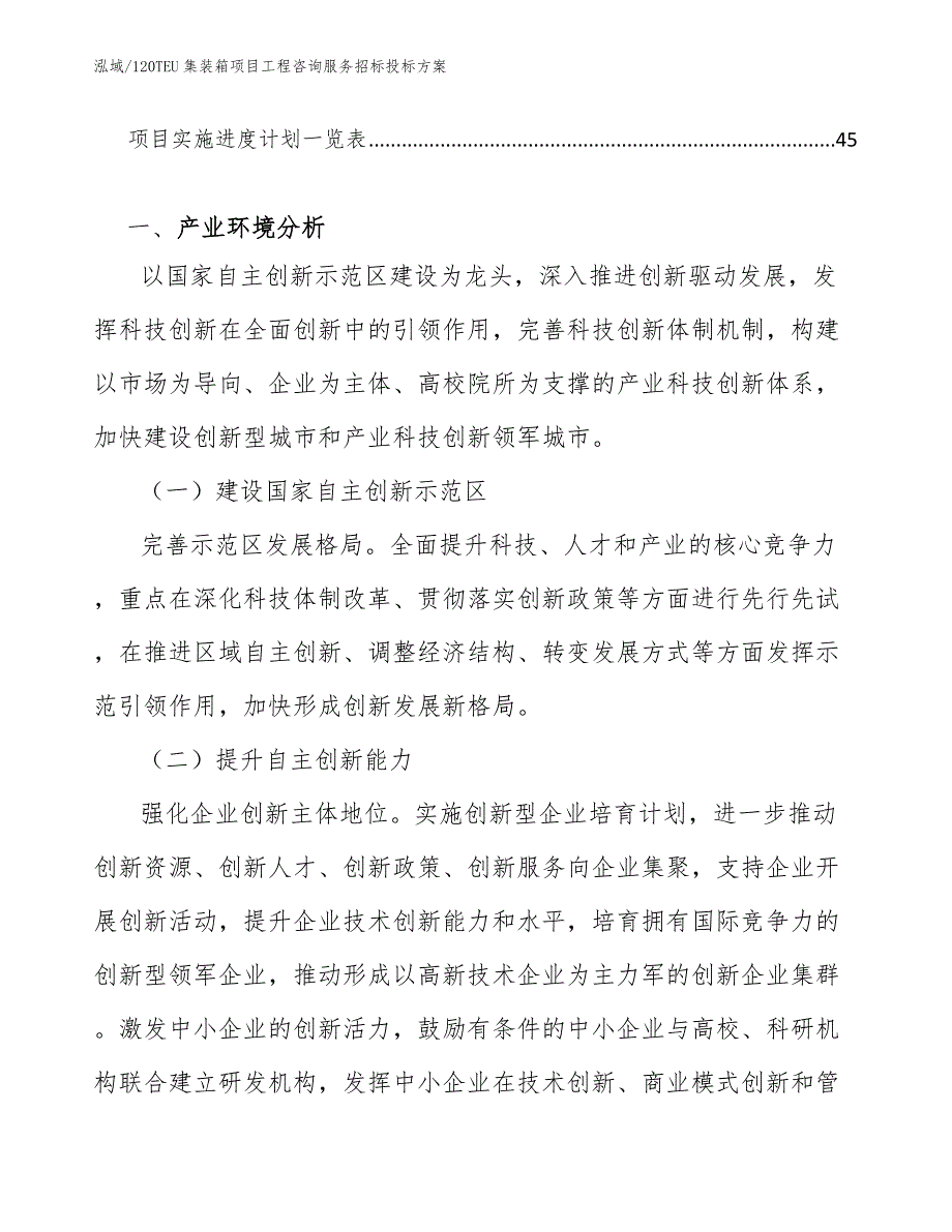 120TEU集装箱项目工程咨询服务招标投标方案_第2页