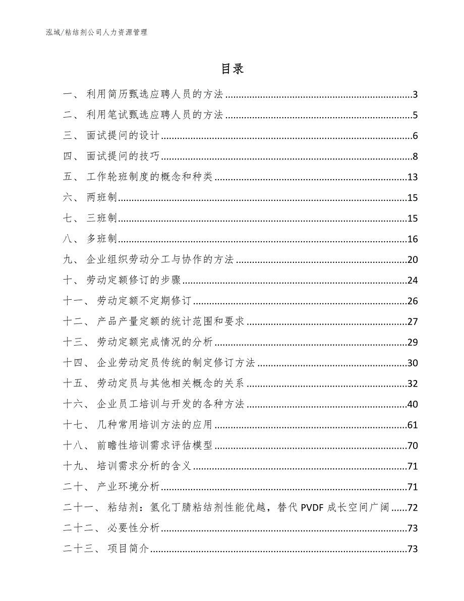 粘结剂公司人力资源管理【参考】_第2页