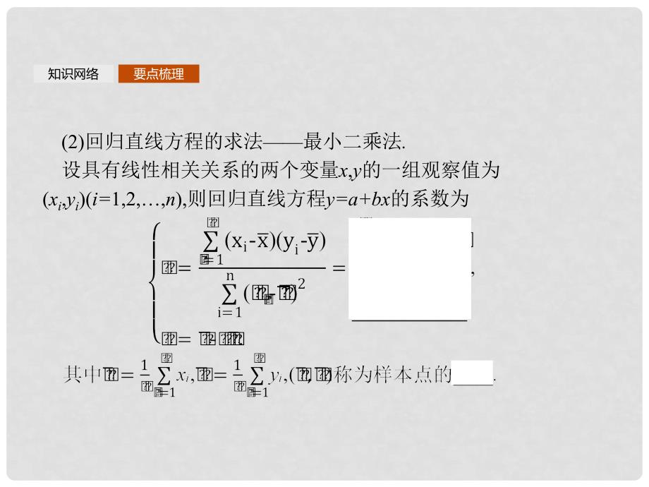 高中数学 第三章 统计案例模块复习课课件 北师大版选修23_第4页