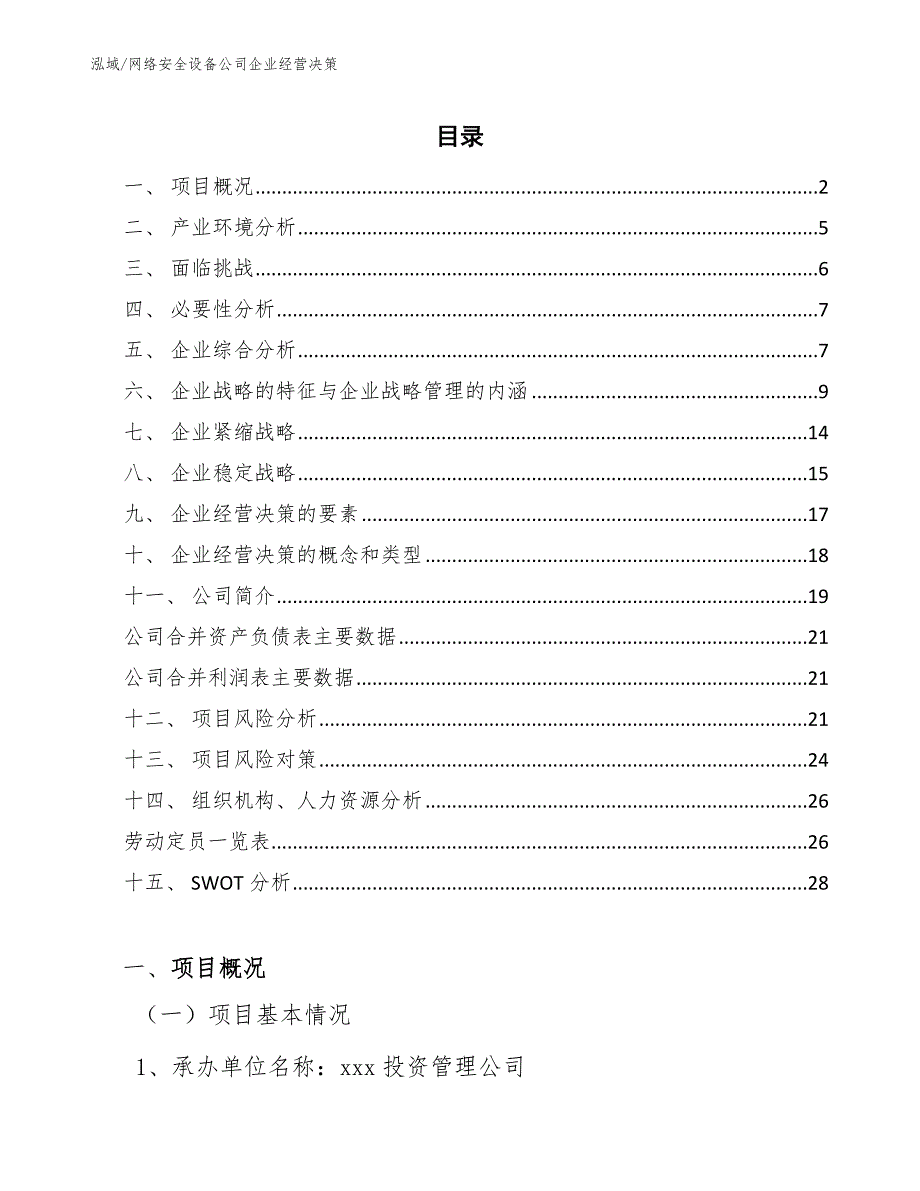 网络安全设备公司企业经营决策_第2页