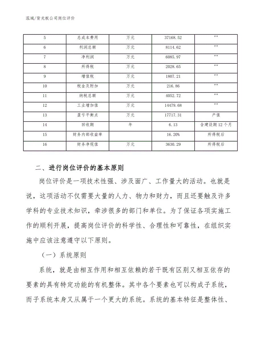 背光板公司岗位评价_第4页