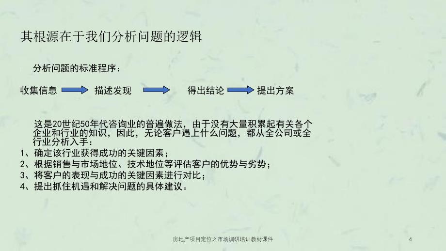 房地产项目定位之市场调研培训教材课件_第4页