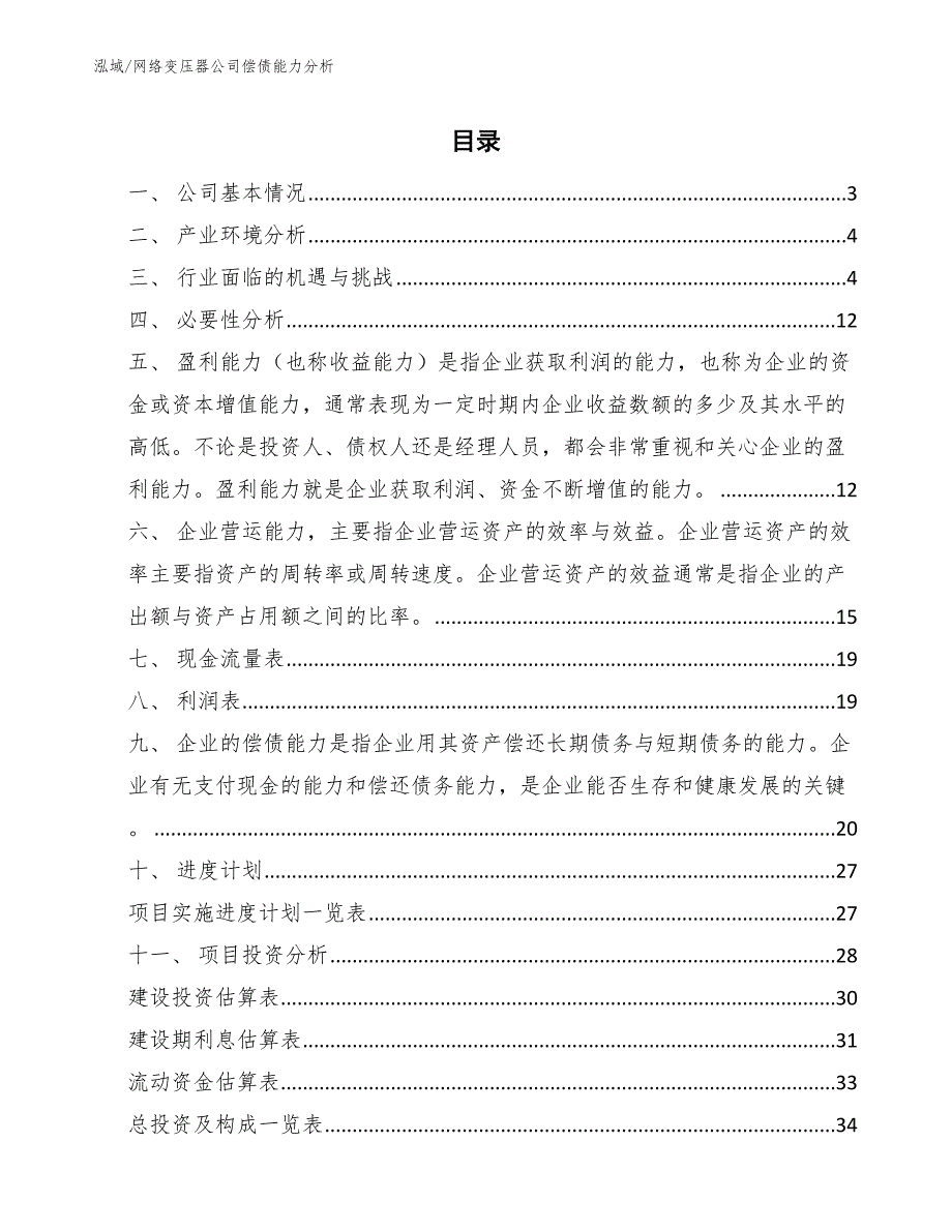 网络变压器公司偿债能力分析_参考_第2页