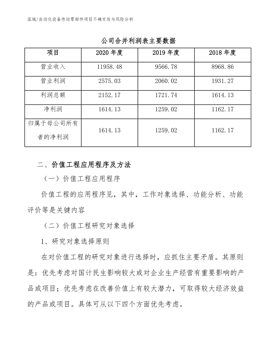 自动化设备传动零部件项目不确定性与风险分析【参考】_第4页