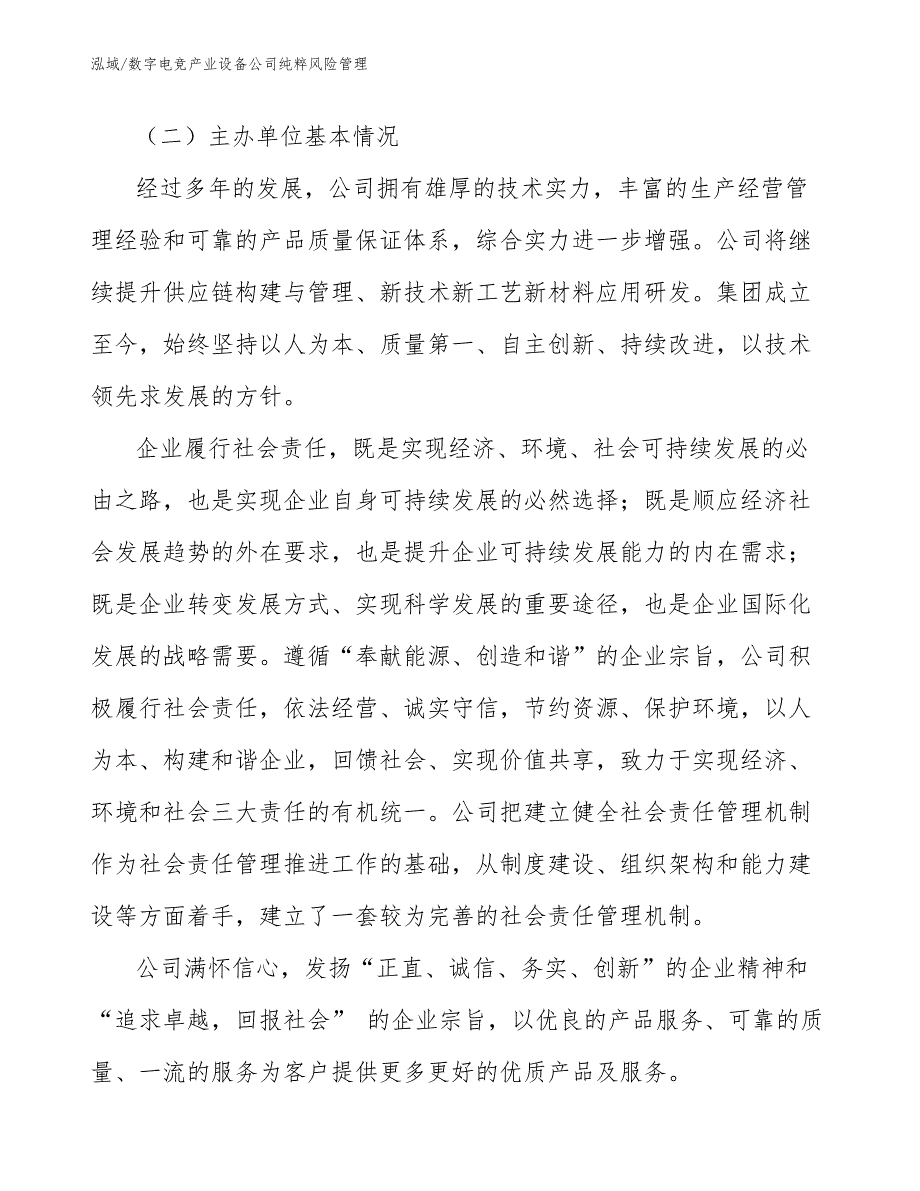 数字电竞产业设备公司纯粹风险管理【范文】_第4页