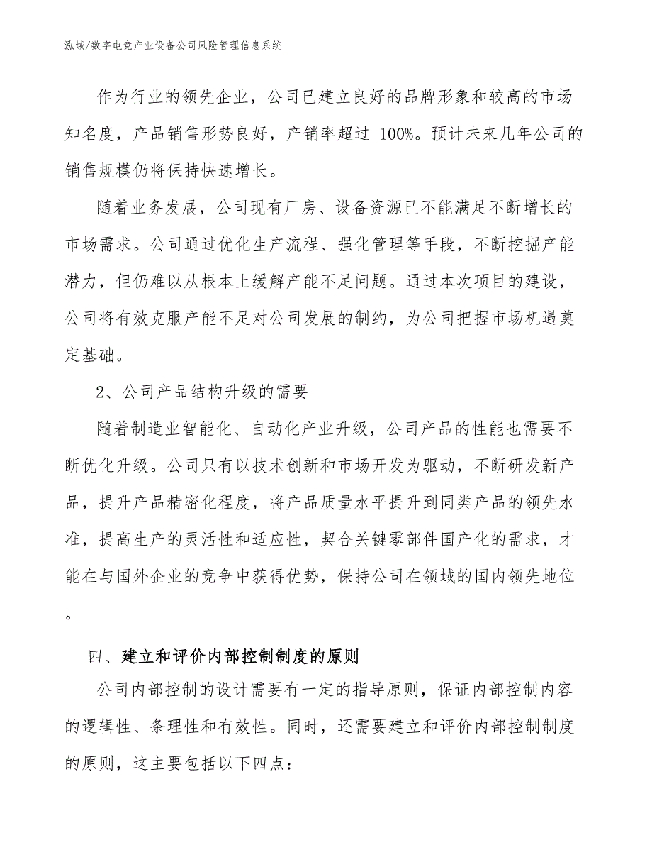 数字电竞产业设备公司风险管理信息系统（参考）_第3页