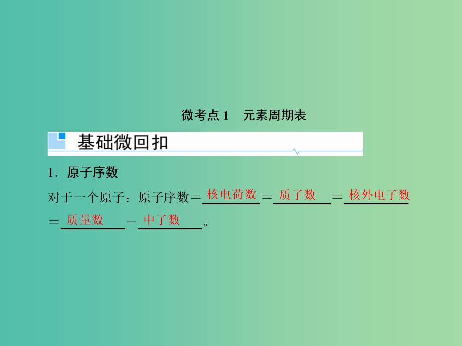 2019届高考化学一轮复习 5.16 元素周期律和元素周期表课件.ppt_第4页