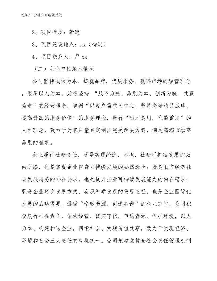 工业硅公司绩效反馈_参考_第2页