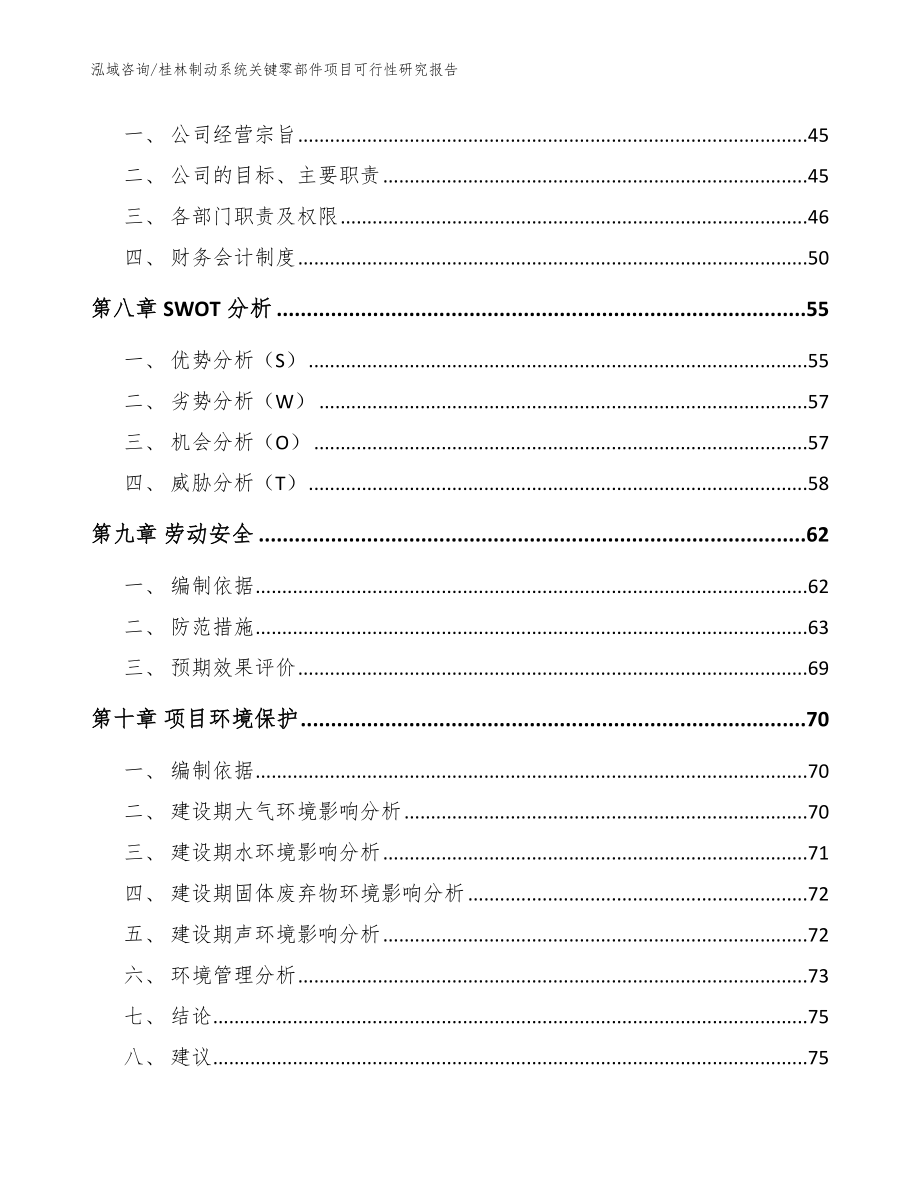 桂林制动系统关键零部件项目可行性研究报告_第4页