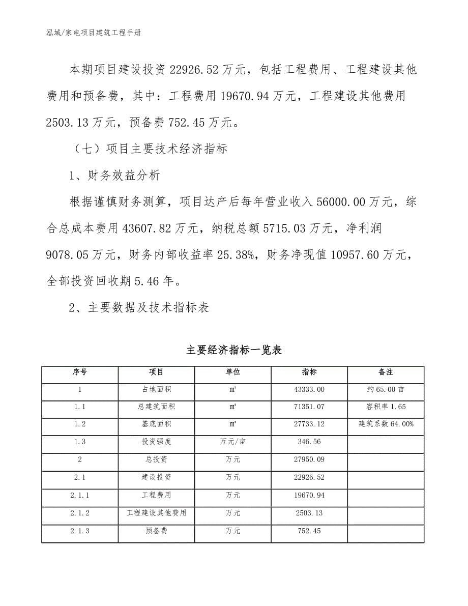 家电项目建筑工程手册（参考）_第5页