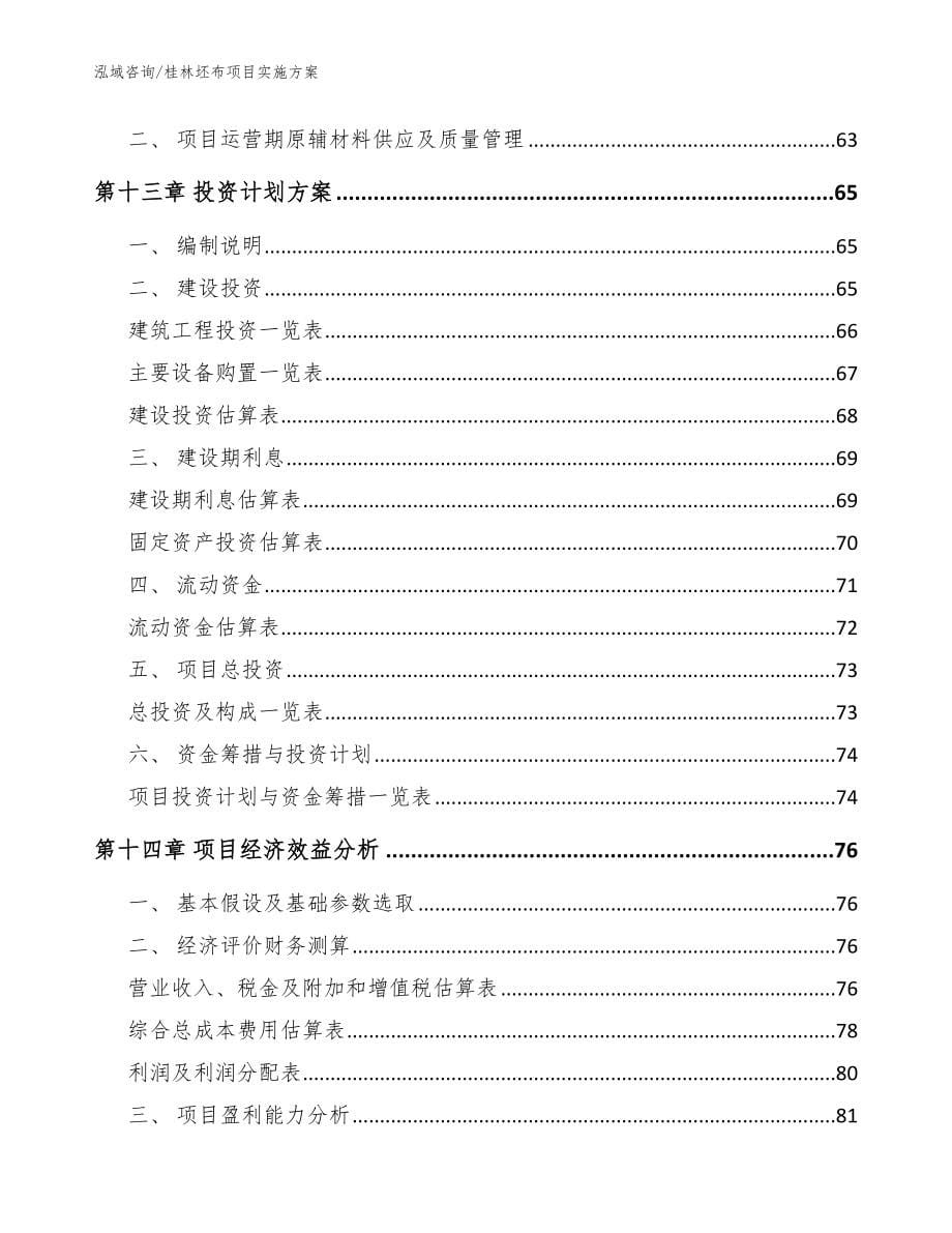 桂林坯布项目实施方案（参考范文）_第5页