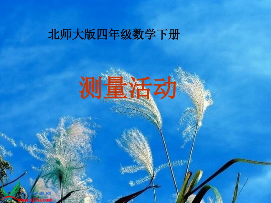 北师大版四年级数学下册课件测量活动.ppt_第1页