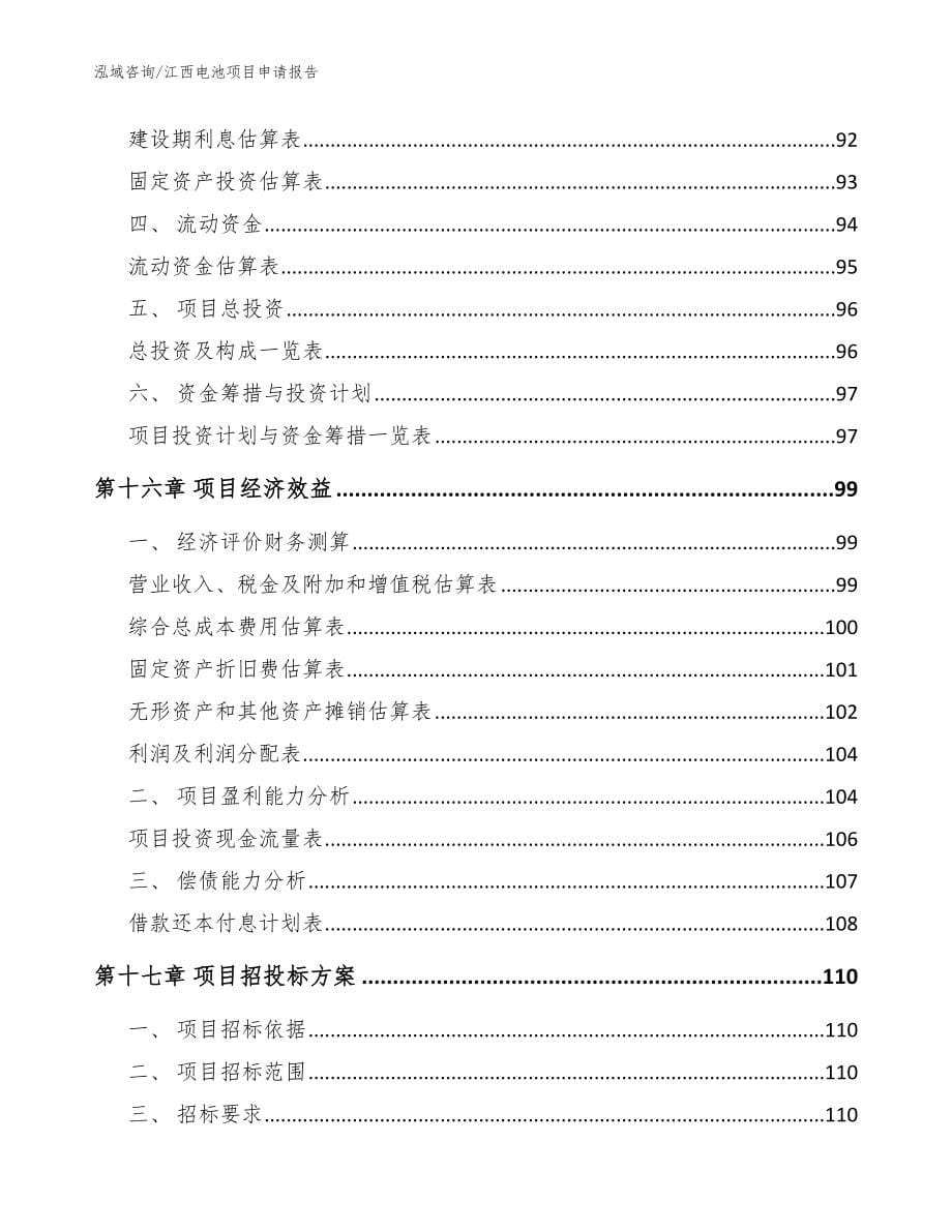 江西电池项目申请报告范文参考_第5页