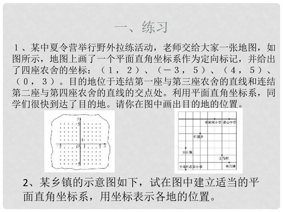 九年级数学上册 23.6 图形与坐标 23.6.1 用坐标确定位置课件1 （新版）华东师大版_第2页