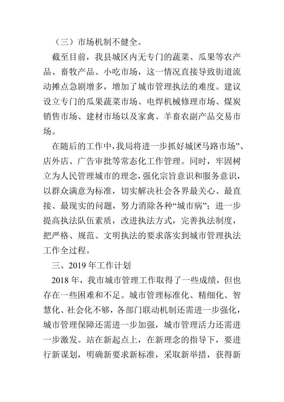 城管局2020工作总结与2020工作计划_第5页