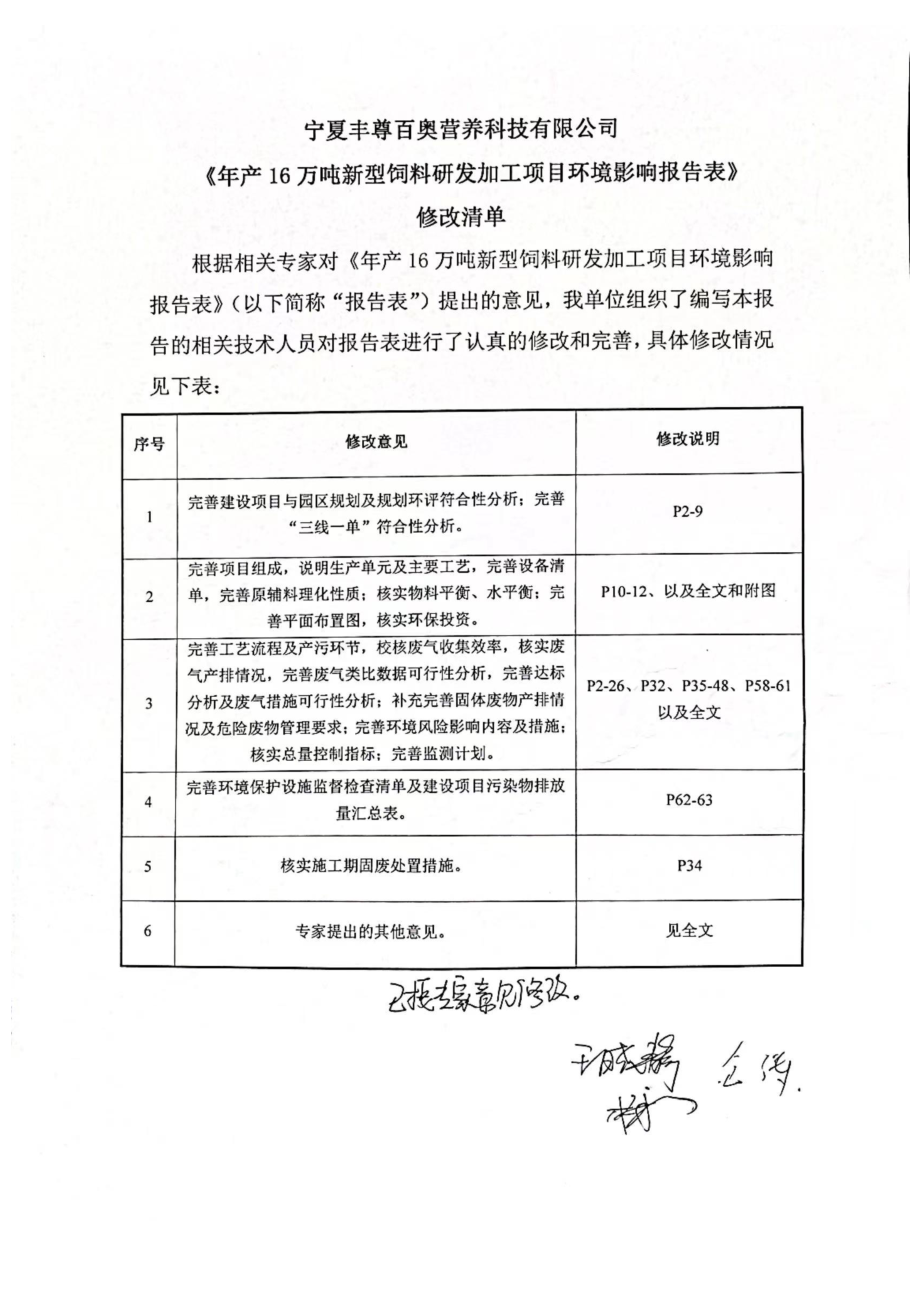 宁夏丰尊百奥营养科技有限公司年产16万吨新型饲料研发加工项目环境影响报告表_第2页