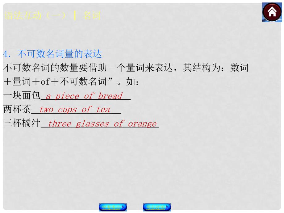 中考英语复习方案 语法互动一 名词权威课件（名师点睛+考点过关+以真题为例）_第4页