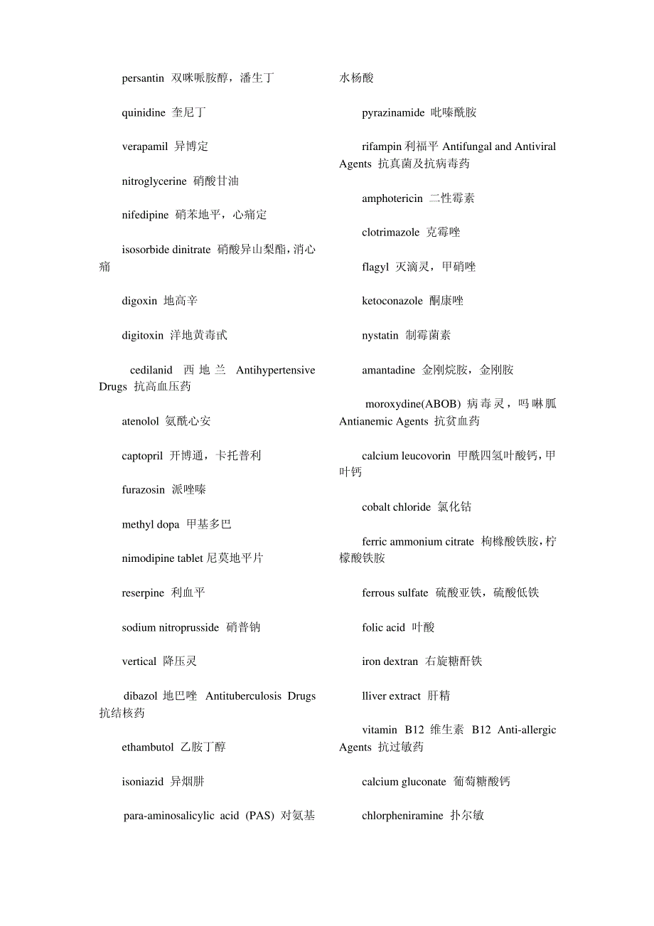 医学英语-常用药物名称_第3页